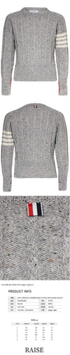 THOM BROWNE サイドストライプ クラシック プルオーバー ニット Y1506 055 55909911 [P]