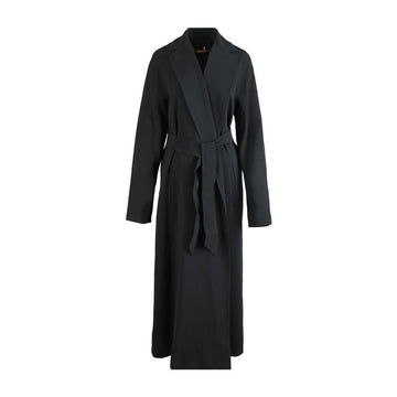 MaxMara Belted Coat Black 61210697 001 151008557