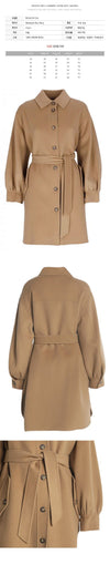 MAXMARA FARISEO Wollgürtelmantel Camel 50160129 016 151008605 [P]