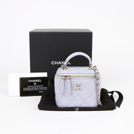 CHANEL Vanity Mini Top Handle Shoulder Crossbody Bag AP2198 152210802 [P]