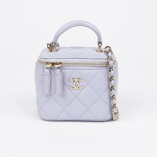 CHANEL Vanity Mini Top Handle Shoulder Crossbody Bag AP2198 152210802 [P]