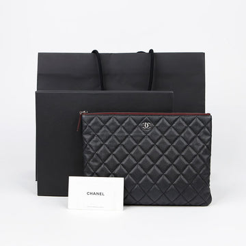 CHANEL Caviar Classic New Medium Clutch A82545 153533084