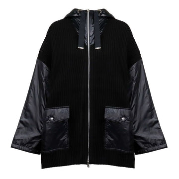 Herno Women’s Rib Knit Hooded Jacket 70264 9300 151053024