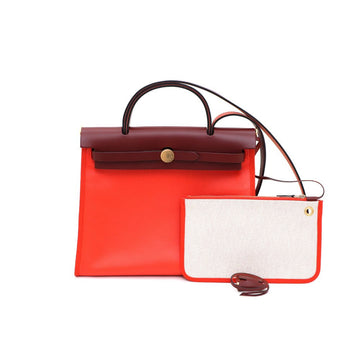 HERMES H072069CCBG NEU ZIP Érlain Érlbeutel 31 PM Klein Glänzendes Canvas Tote Bag und Schultertasche kk77760049 151053402