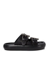 Alexander McQueen Double Buckle Leather Sandals 809960 WIACT 1064 151053889 [P]