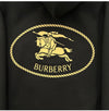 BURBERRY 25FW ブラック ドローストリング バックロゴ フード Tシャツ 8112807 A1189 151054555 [P]