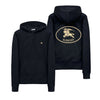 BURBERRY 25FW ブラック ドローストリング バックロゴ フード Tシャツ 8112807 A1189 151054555 [P]