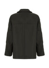 AMI Oversize High Collar Peacoat 151054631 [P]