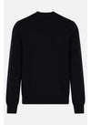 Comme Des Garcons Round Neck Double Bergen Emblem Knit AX N057 051 1 151055052 [P]