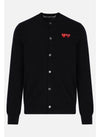 Comme Des Garcons Round Neck Double Bergen Emblem Knit AX N057 051 1 151055052 [P]