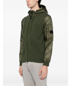 CP COMPANY Gemischte gesteppte Kapuzenstrickjacke 19CMKN062A 006390M 652 151055886 [P]