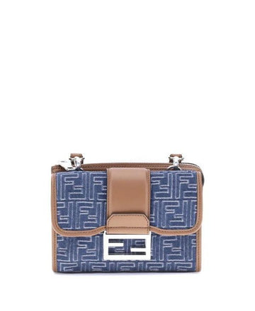 FENDI Bagette Doppelt Jacquard FF Denim Baguette Tasche 151056358