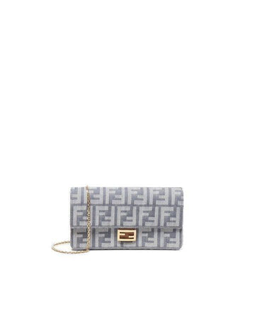 Fendi On Chain Fabric FF Effect Baguette 151056378
