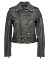Golden Goose Leather Biker Jacket 151056460 [P]