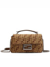 FENDI バゲットチェーンミディファブリックバッグ 151056922 [P]