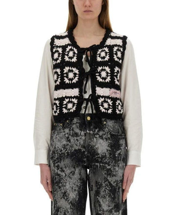 GANNI Häkel-String-Weste 25SS 065 151058308