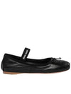 Miu Miu Leather Ballerina Flats 151061333 [P]