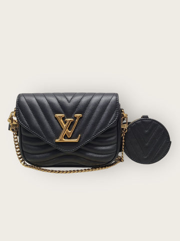 Louis Vuitton Black New Wave Multi Pochette Crossbody 151062162