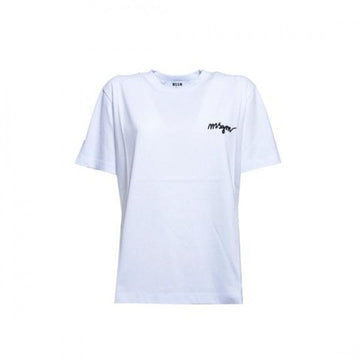 MSGM 刺繍ロゴ半袖Tシャツ 151062455