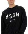 MSGM Brushed Logo Long Sleeve T-Shirt 151062464 [P]