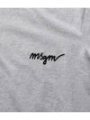 MSGM 刺繍ロゴ半袖Tシャツ 151062472 [P]