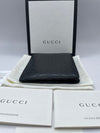 GUCCI マイクロシマ ラウンドファスナー財布 ブラック 151066743 [P]