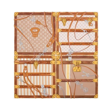 Louis Vuitton Strap and Trunk Square 90 Scarf Muffler M97959 151073170