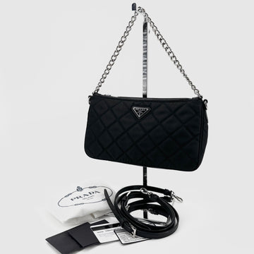 Prada Re-Nylon Quilted Triangle Logo Crossbody Bag 1BH026 151094151