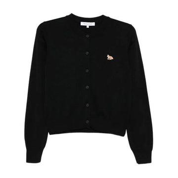 MAISON KITSUNE Baby Fox Merino Regular Cardigan Schwarz PW00502KT1181 P199 147253018