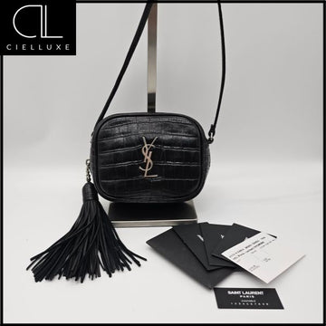 SAINT LAURENT テイルタスルクロコダイルブロガーミニクロスバッグ 151099018