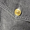 VERSACE Barockmuster Oversized Schwarze Denimjacke 151101039 [P]