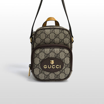 Gucci Neo Vintage GG Supreme Canvas Vertical Messenger Bag Beige 658556 151101063