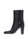 SAINT LAURENT スムースレザー ブーティ 841573 28N00 1000 151101811 [P]