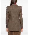 SAINT LAURENT チェックウールカシミヤブレザー 151102410 [P]