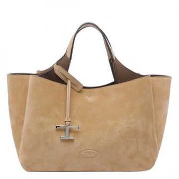 Tods T Logo Suede Mini Tote Bag 151102668