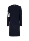 THOM BROWNE 4-Bar Streifen RWB Tab Loopback Kleid FJD056A 00535 415 151102881 [P]