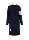 THOM BROWNE 4-Bar Streifen RWB Tab Loopback Kleid FJD056A 00535 415 151102881 [P]