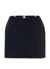 THOM BROWNE Tech-Twill-Minirock 25SS 151102958 [P]
