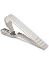 Thom Browne Silver 4-Bar Stripe Long Tie 151103300 [P]