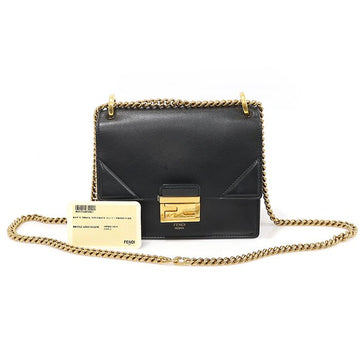 FENDI 8BT312 schwarze Kalbsleder Kan U kleine Schultertasche 151106027