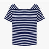 SAINT JAMES MARINE NEIGE 女性用半袖Tシャツ 151109274 [P]