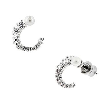 Swarovski Matrix Pearl Hoop Earrings 144731300 [P]