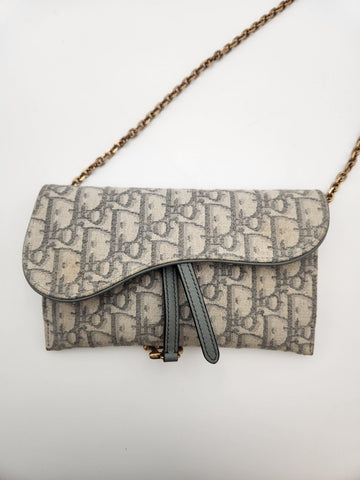 DIOR オブリークサドルWOC グレー 14×12×1 151153783