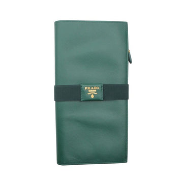 PRADA Grüner Saffiano Organizer Geldbeutel 151170432