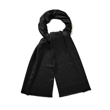 SALVATORE FERRAGAMO 間近にモノグラムジャカードストールシルクウールスカーフ 32 0941 0776056 145239762