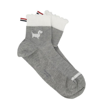 Thom Browne Pointelle Stitch Hector Three-Stripe Tab Crew Socks FAS240A Y3011 065 150634158