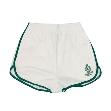 SPORTY & RICH Crown Tennis Pique Shorts Unisex White/Alpine 150695889