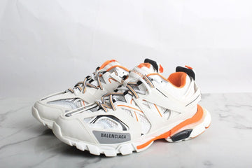 BALENCIAGA Trackschuhe Weiß / Orange 44 (285-290) S 151187714