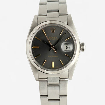 ROLEX オイスター デイト 6694 ヴィンテージ 34 メンズ スチール ウォッチ ブラックダイアル 手巻き 1978年製 151205759