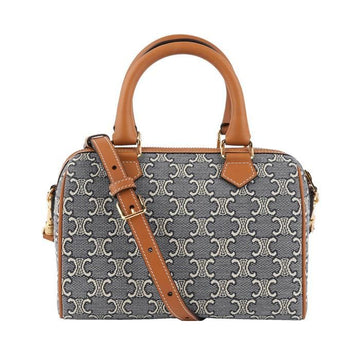 CELINE Triope Jacquard-Kalbsleder Kleine Boston-Tasche 113772U29 07PM 151053212